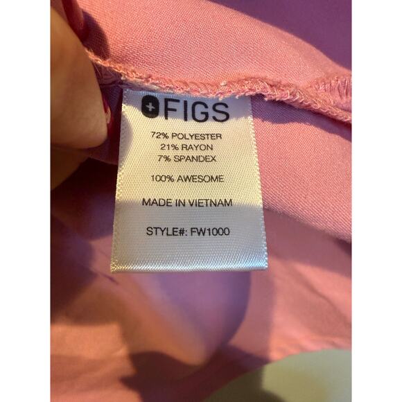 FIGS Technical Collection Scrub Set | Size XXL Top + Pants | Pink Rose - Picture 5 of 10